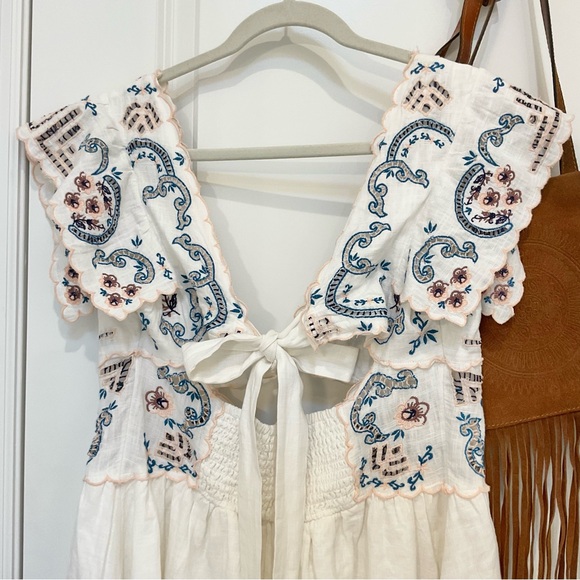 Free People Rambling Roads Mini Dress Size Medium - Picture 6 of 7